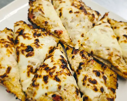 Crabby Cheese Crostini